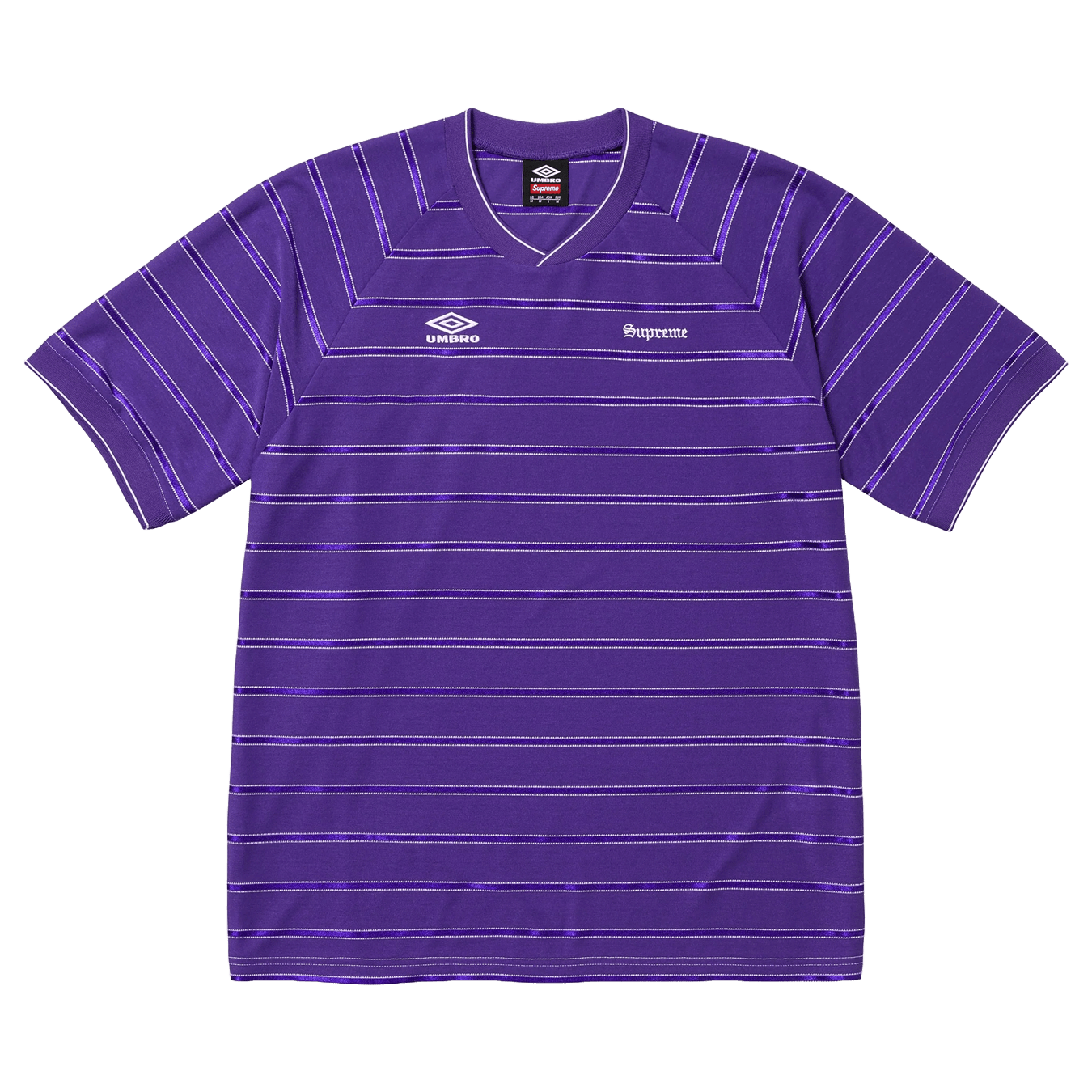 Supreme x Umbro Stripe Soccer Jersey 'Purple' - Kick Game