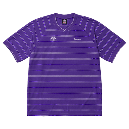Supreme x Umbro Stripe Soccer Jersey 'Purple' - Kick Game