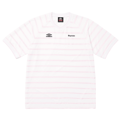 Supreme x Umbro Stripe Soccer Jersey 'White' - Kick Game