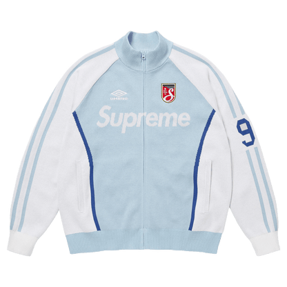 Supreme x Umbro Zip-Up Sweatshirt 'Light Blue' - Kick Game