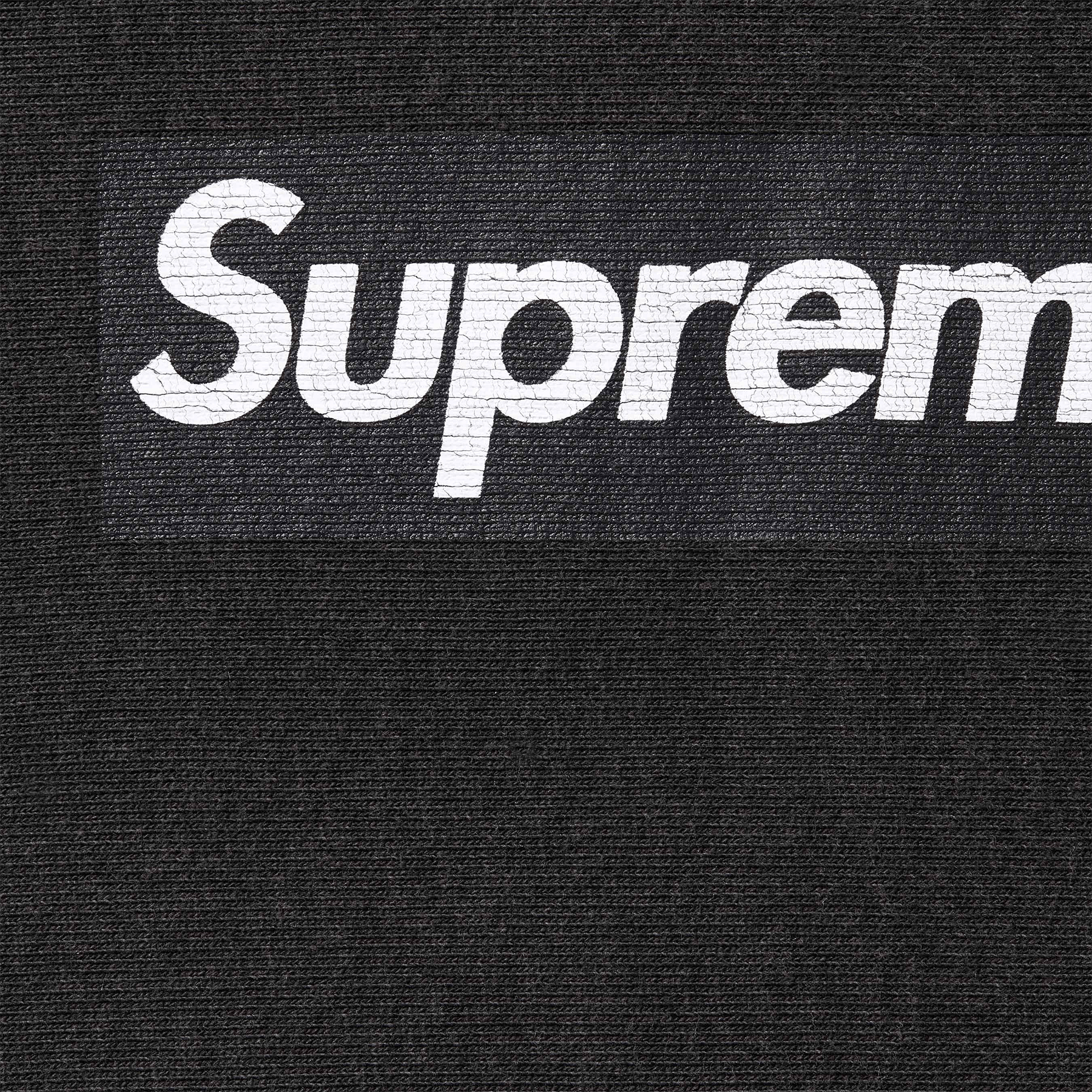 Supreme Washed Box Logo Crewneck 'Black' (SS25) - Kick Game