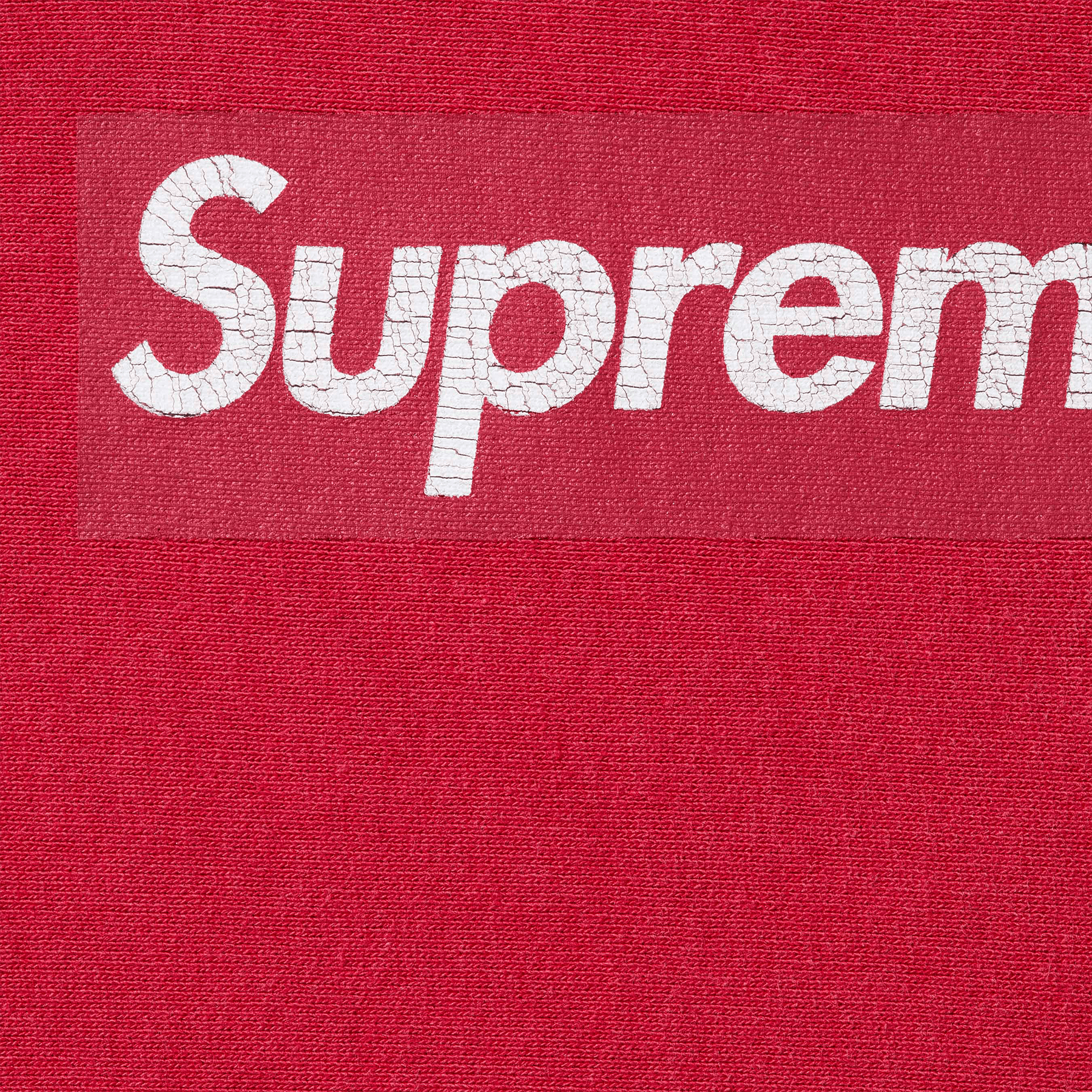 Supreme Washed Box Logo Crewneck 'Red' (SS25) - Kick Game