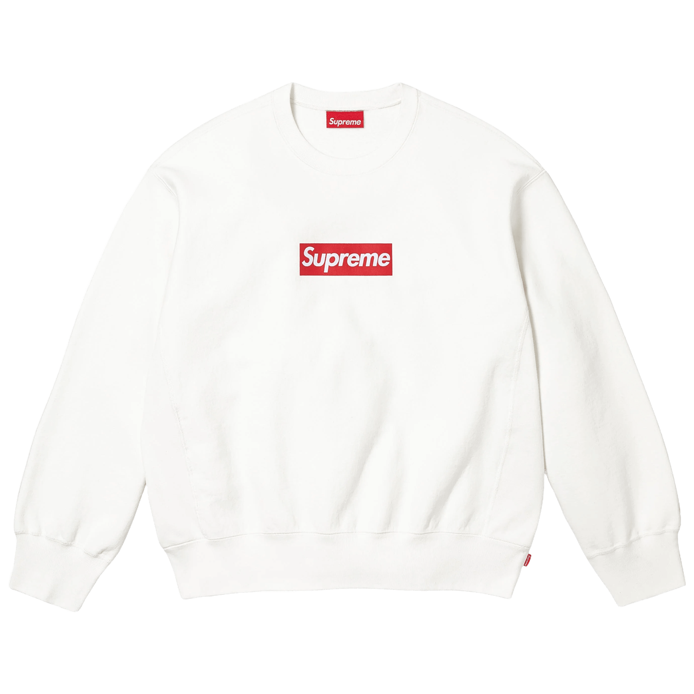 Supreme Washed Box Logo Crewneck 'White' (SS25) - Kick Game