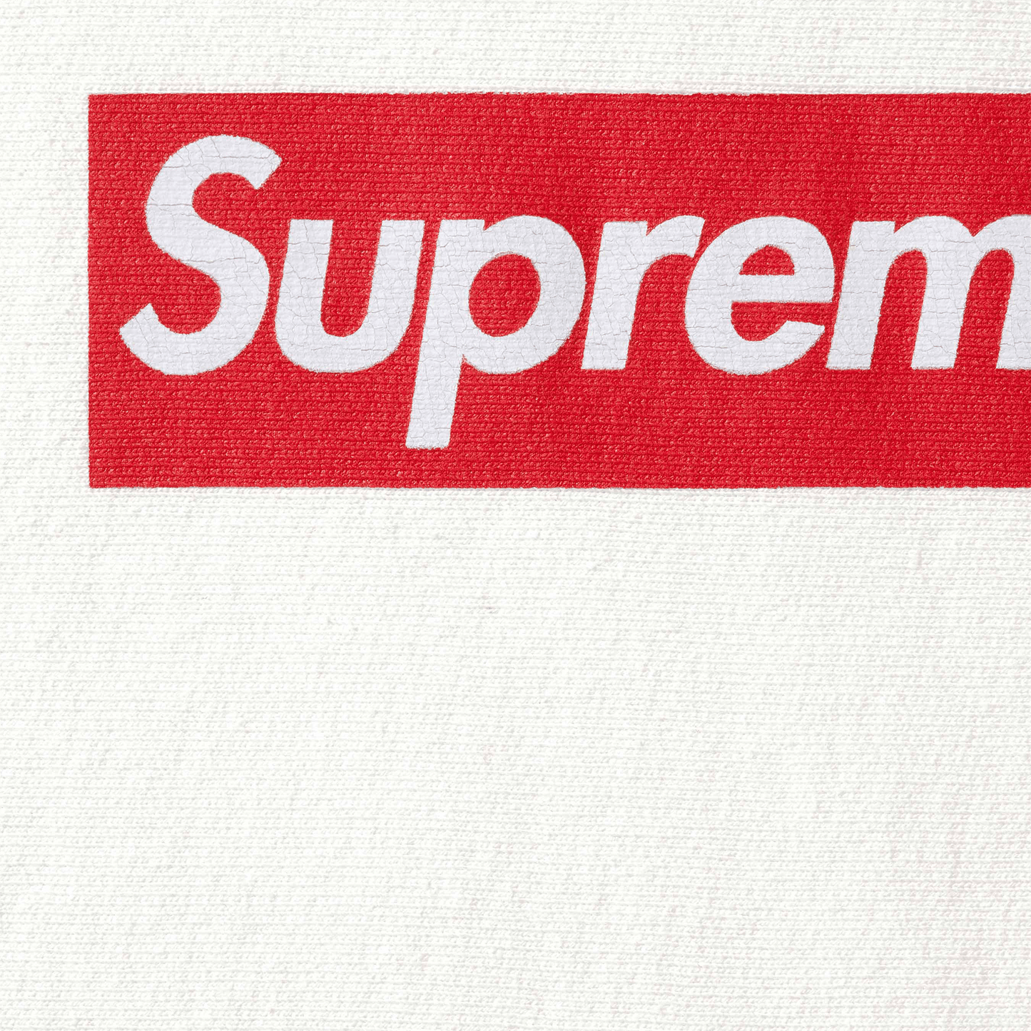 Supreme Washed Box Logo Crewneck 'White' (SS25) - Kick Game