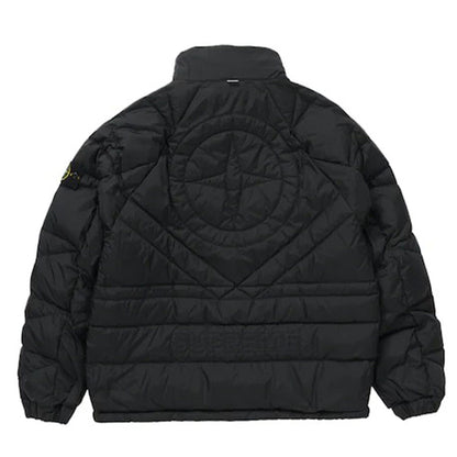Supreme x Stone Island Reversible Down Puffer Jacket 'Black' - Kick Game