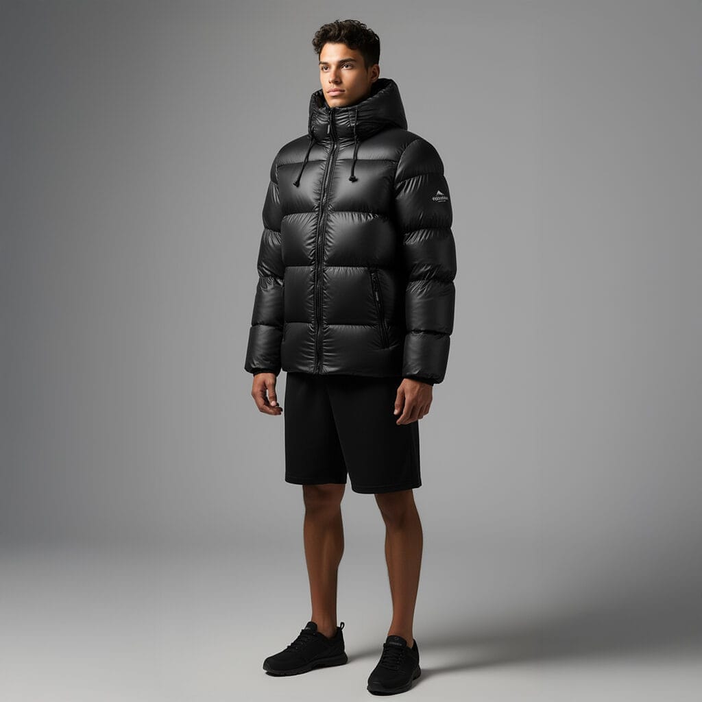 Helvetica Mountain Pioneers Summit Hooded Down Jacket - Kick Game