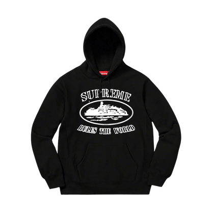 Supreme Corteiz Rules The World Hoodie Black - Kick Game
