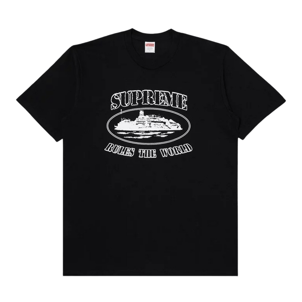Supreme Corteiz Rules The World Tee Black