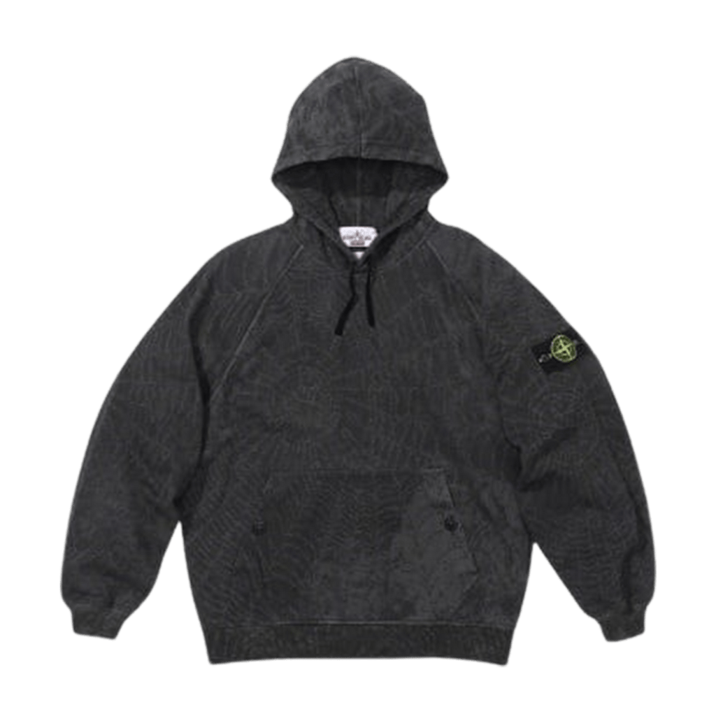 Supreme x Stone Island Hooded Sweatshirt  'Black' - JuzsportsShops
