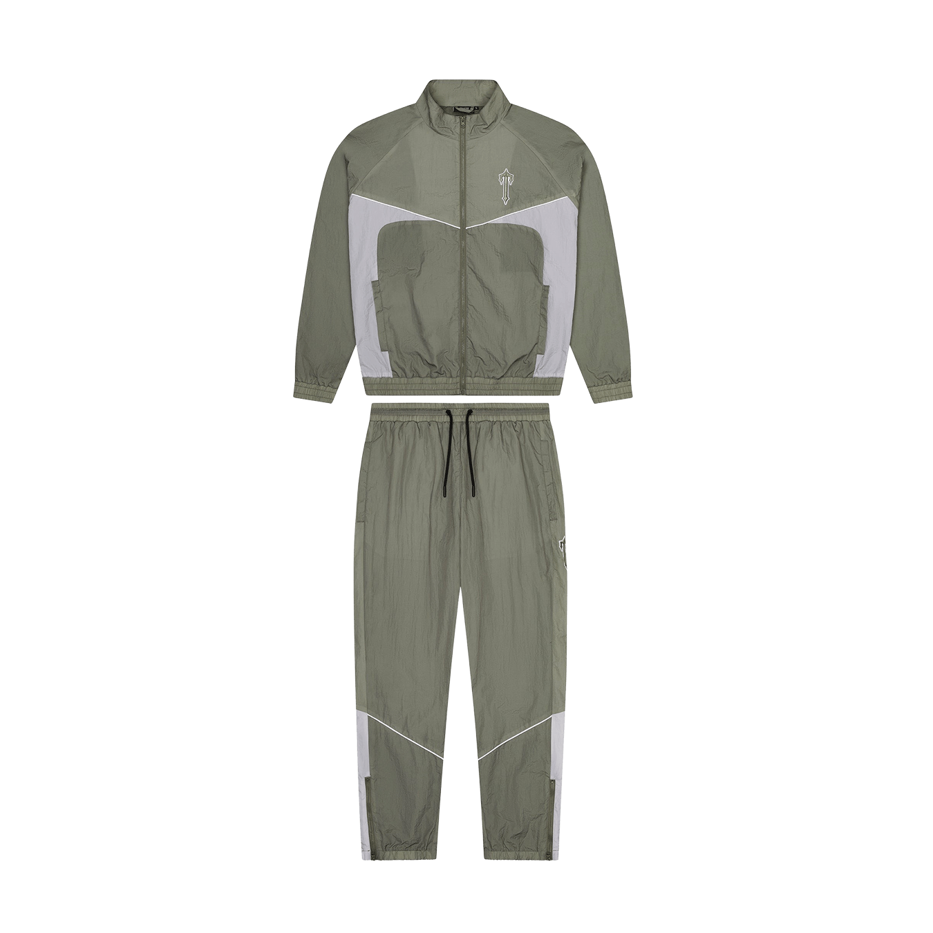 Trapstar Irongate Shell Tracksuit 'Khaki' - Kick Game