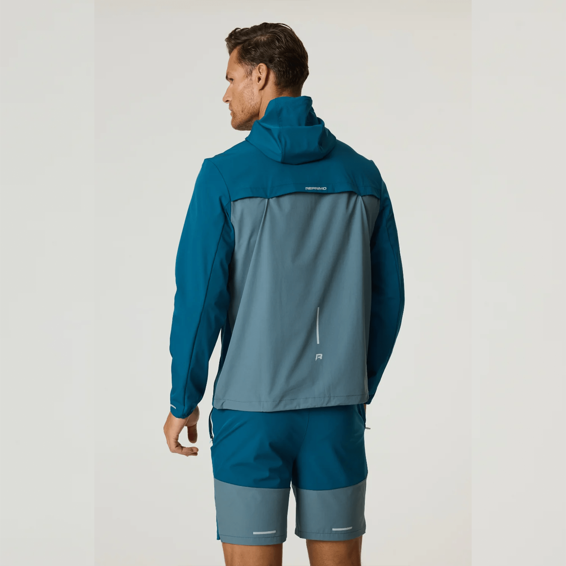 Reprimo Flight Jacket, Tee and Shorts 'Tidal Teal Blue Steel' - Kick Game