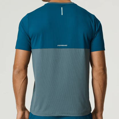 Reprimo Flight Jacket, Tee and Shorts 'Tidal Teal Blue Steel' - Kick Game