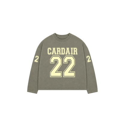 Cardair Varsity Long Sleeve T Shirt - Olive - Kick Game