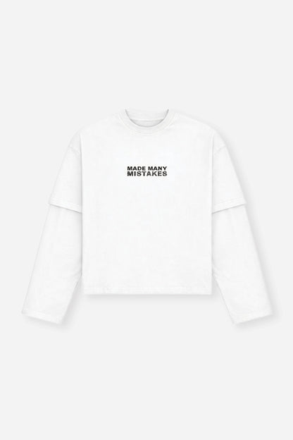 Made Many Mistakes T-Shirt - Off White - Kick Game