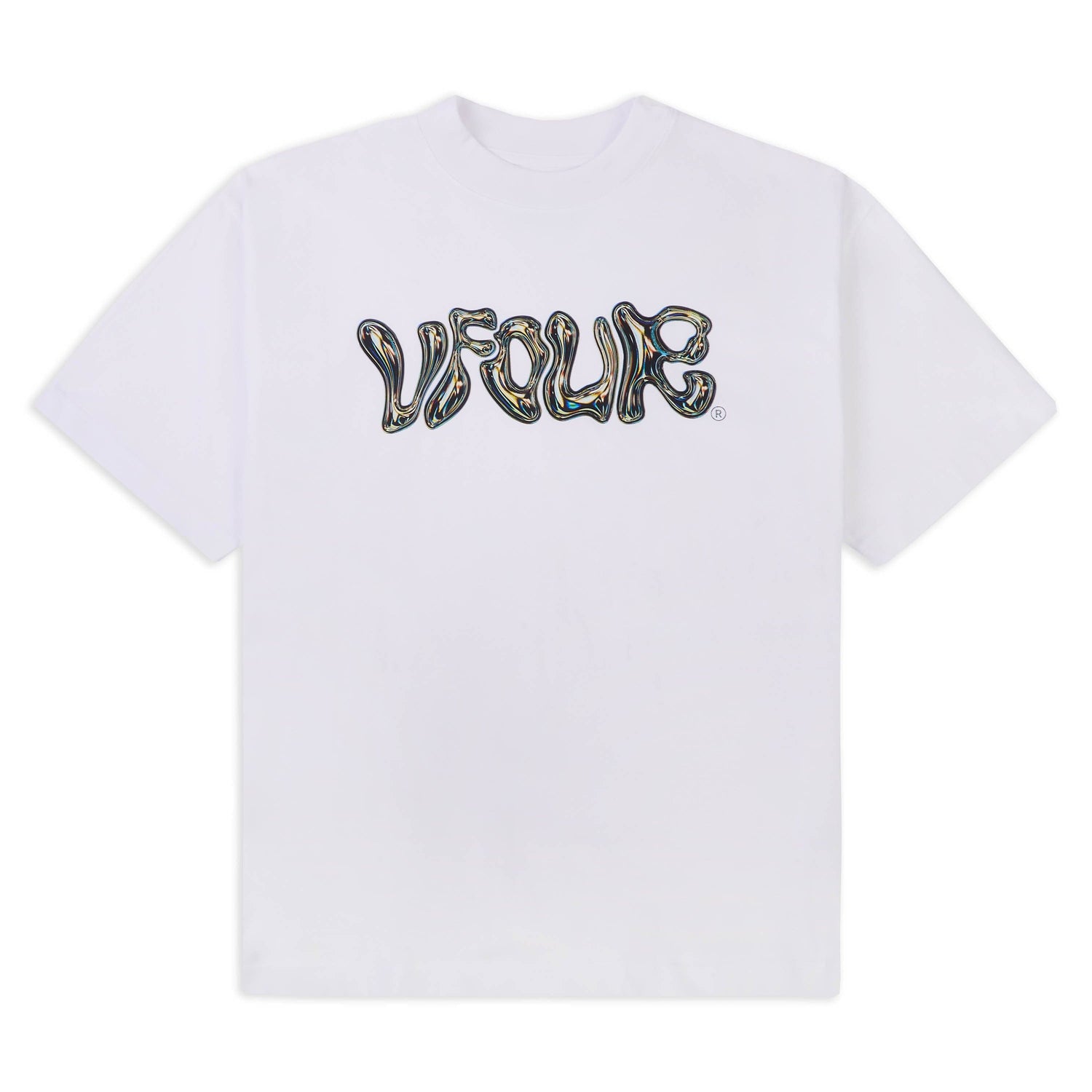 White Chrome Logo T-shirt - Kick Game