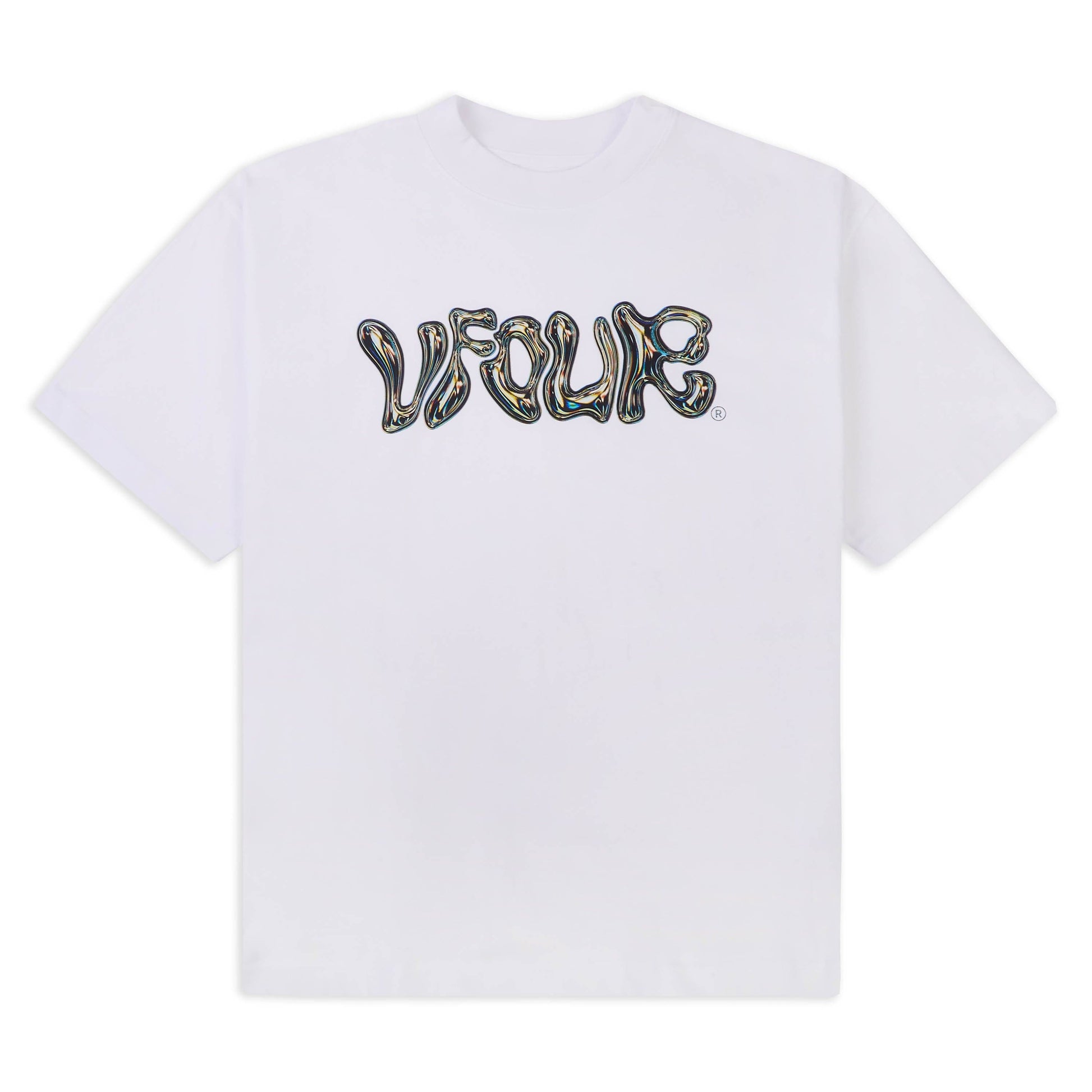 White Chrome Logo T-shirt - Kick Game