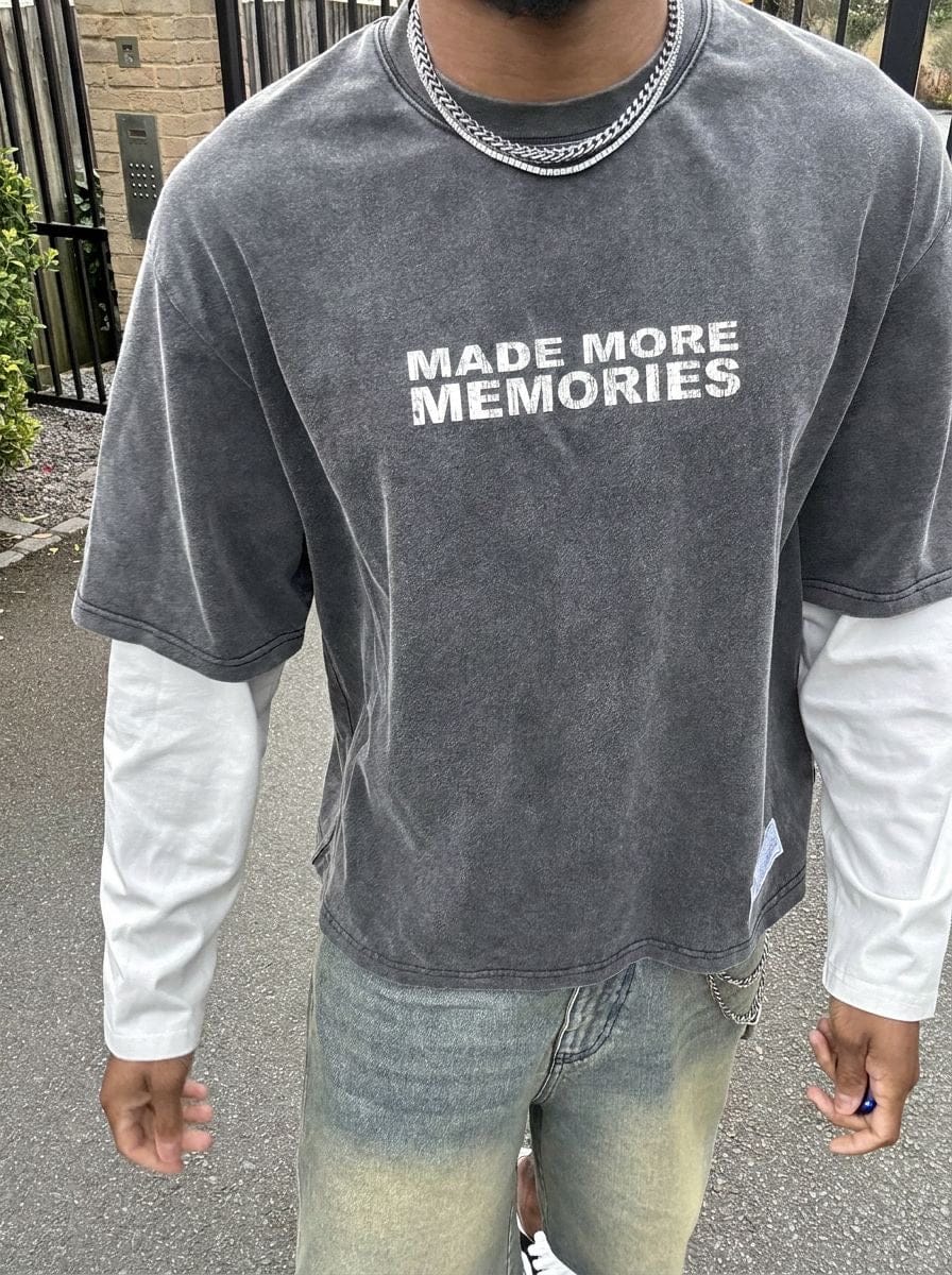 Made More Memories T-Shirt - Charcoal - Kick Game
