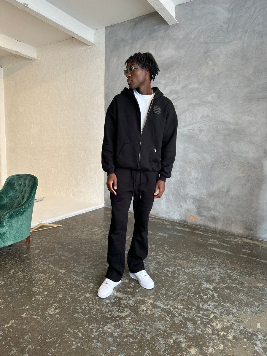 Bénir Club Match Day Zip Hoodie - Matte Black - Kick Game