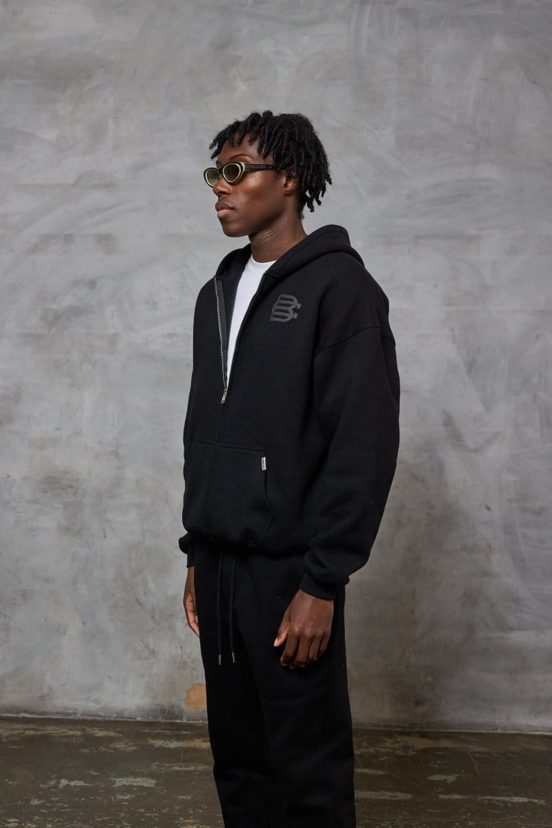 Bénir Club Match Day Zip Hoodie - Matte Black - Kick Game