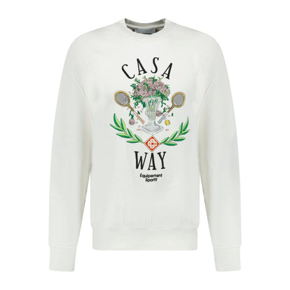 Casablanca 'Casa Way' Graphic Print Sweatshirt White - Kick Game