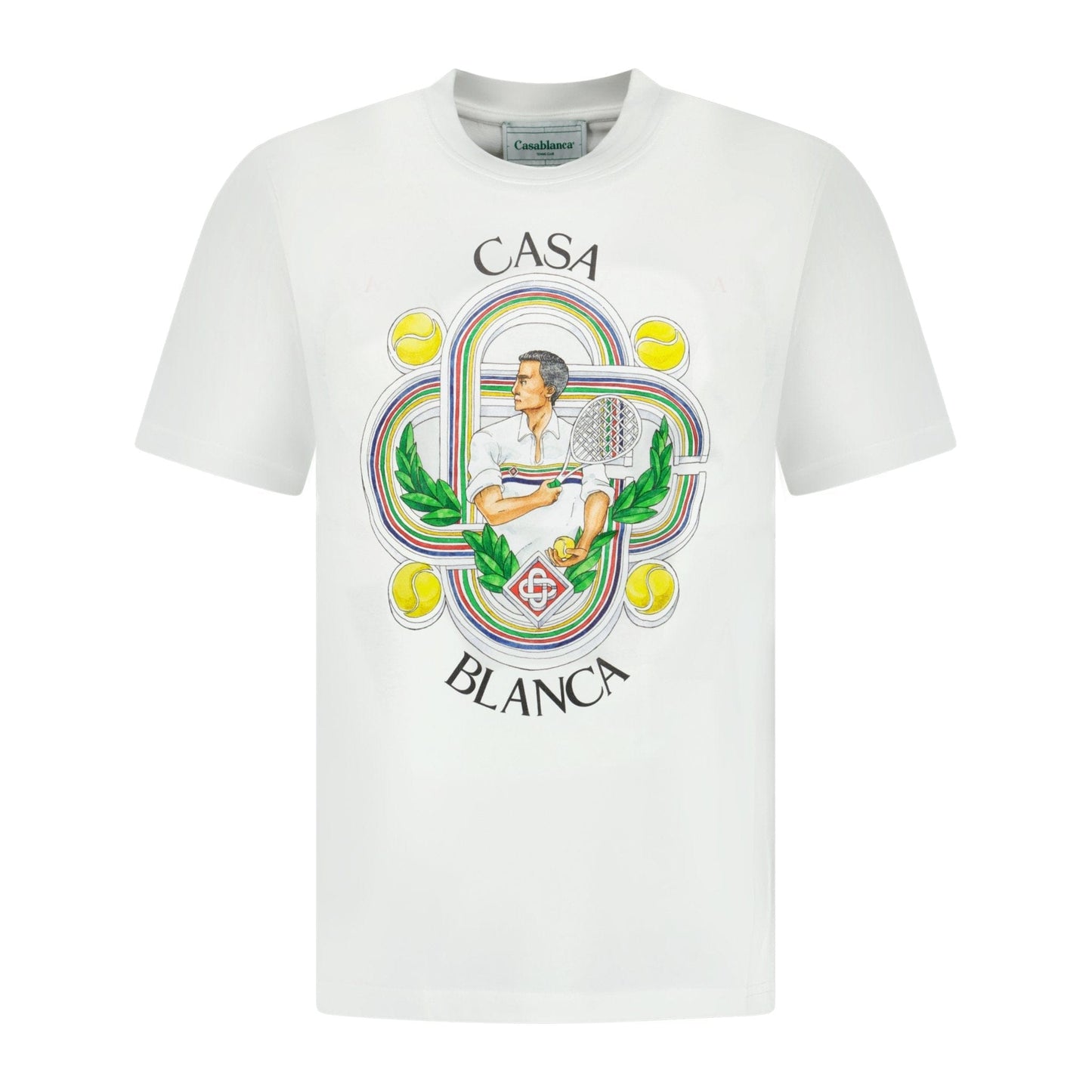 Casablanca 'Le Joueur' T-Shirt White - Kick Game