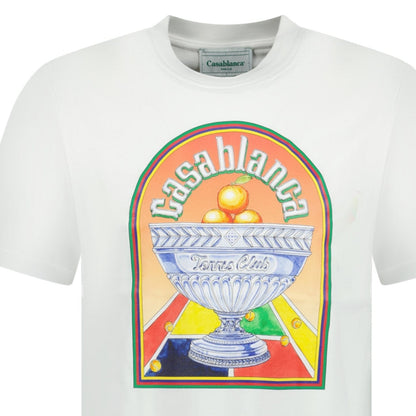 Casablanca 'Terrain' D'Orange T-Shirt White - Kick Game