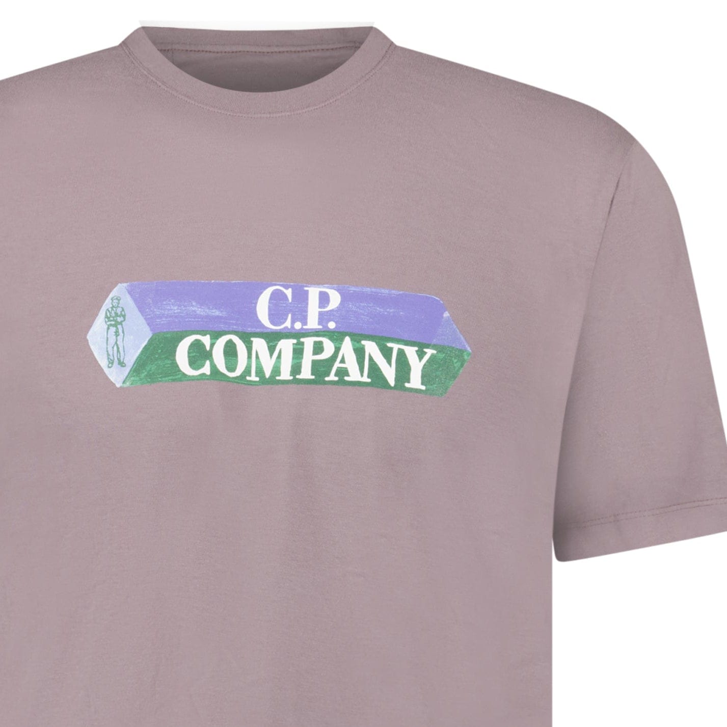 CP Company Cotton-Jersey T-Shirt in Purple Dove - Kick Game