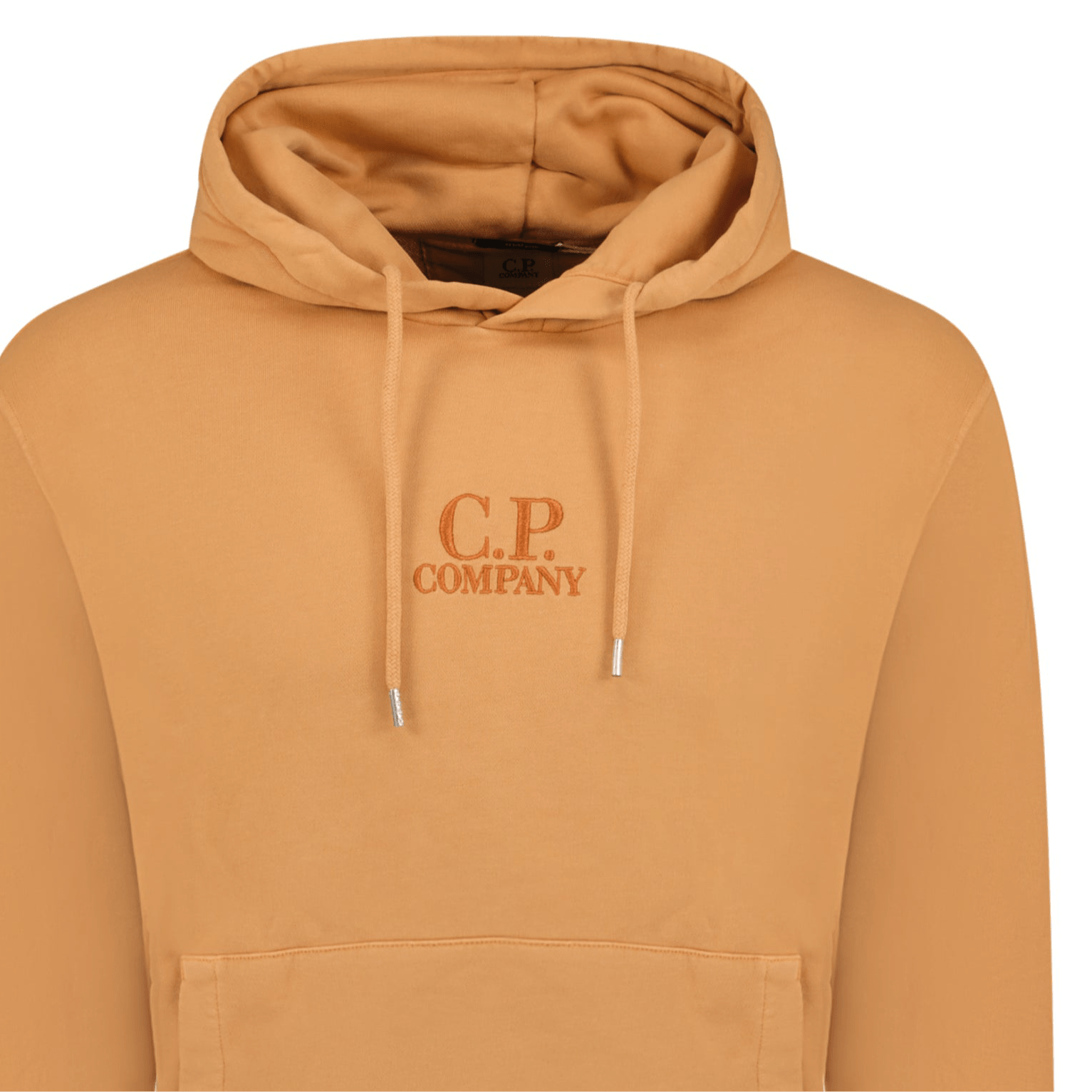 CP Company Writing Logo Hooded Sweatshirt Apricot - Kick Game