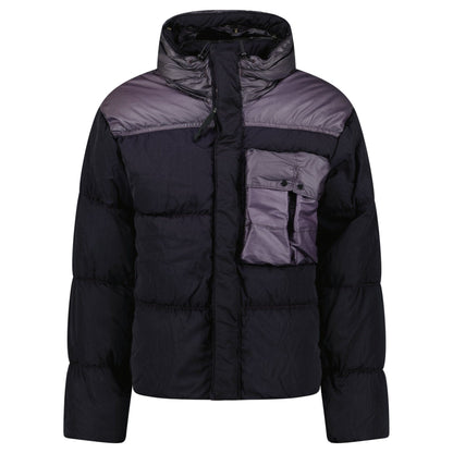CP Company Eco Chrome R Mixed Goggle Down Jacket Nightshade - Kick Game