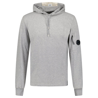 CP Company Hooded Lens Light Fleece Sweatshirt Grey - Kick Game