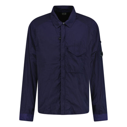 CP Company Lens Chrome Zip-Up Jacket Midnight Blue - Kick Game