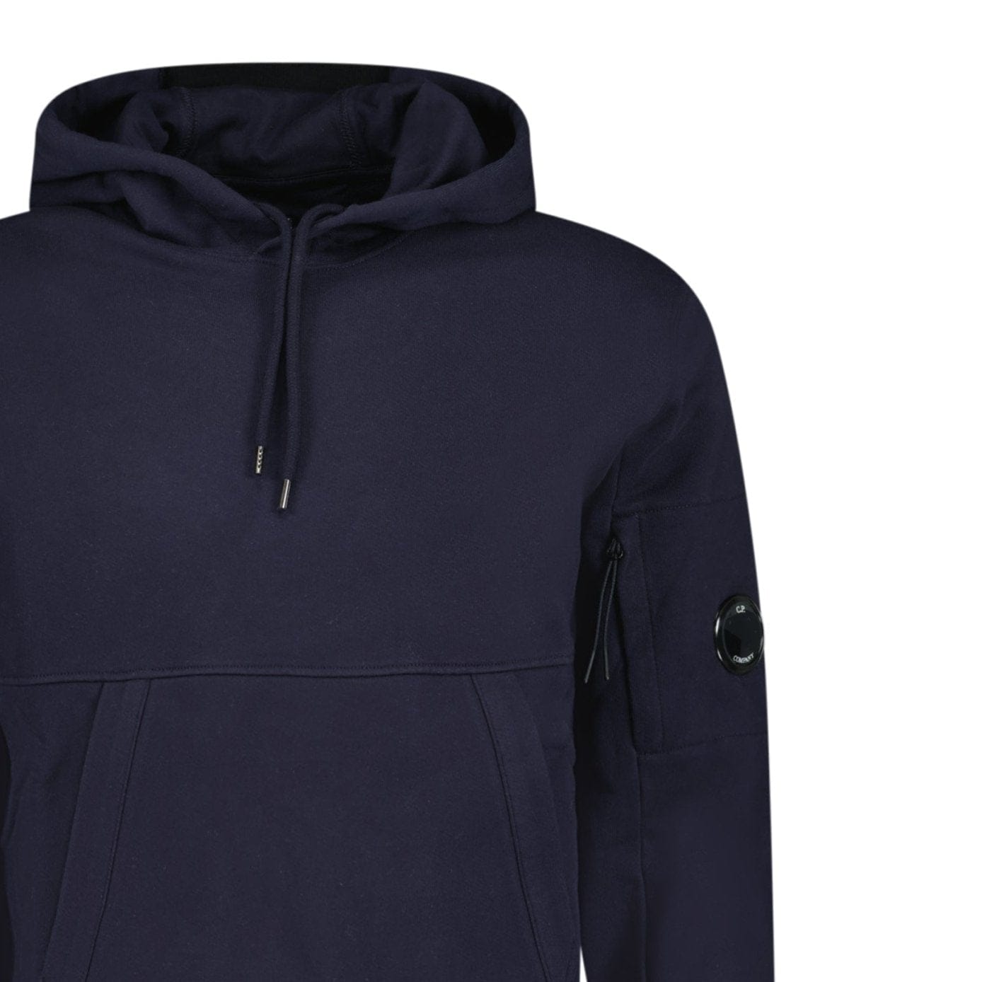 CP Company Lens Diagonal Raised Hooded Fleece Navy - Kick Game