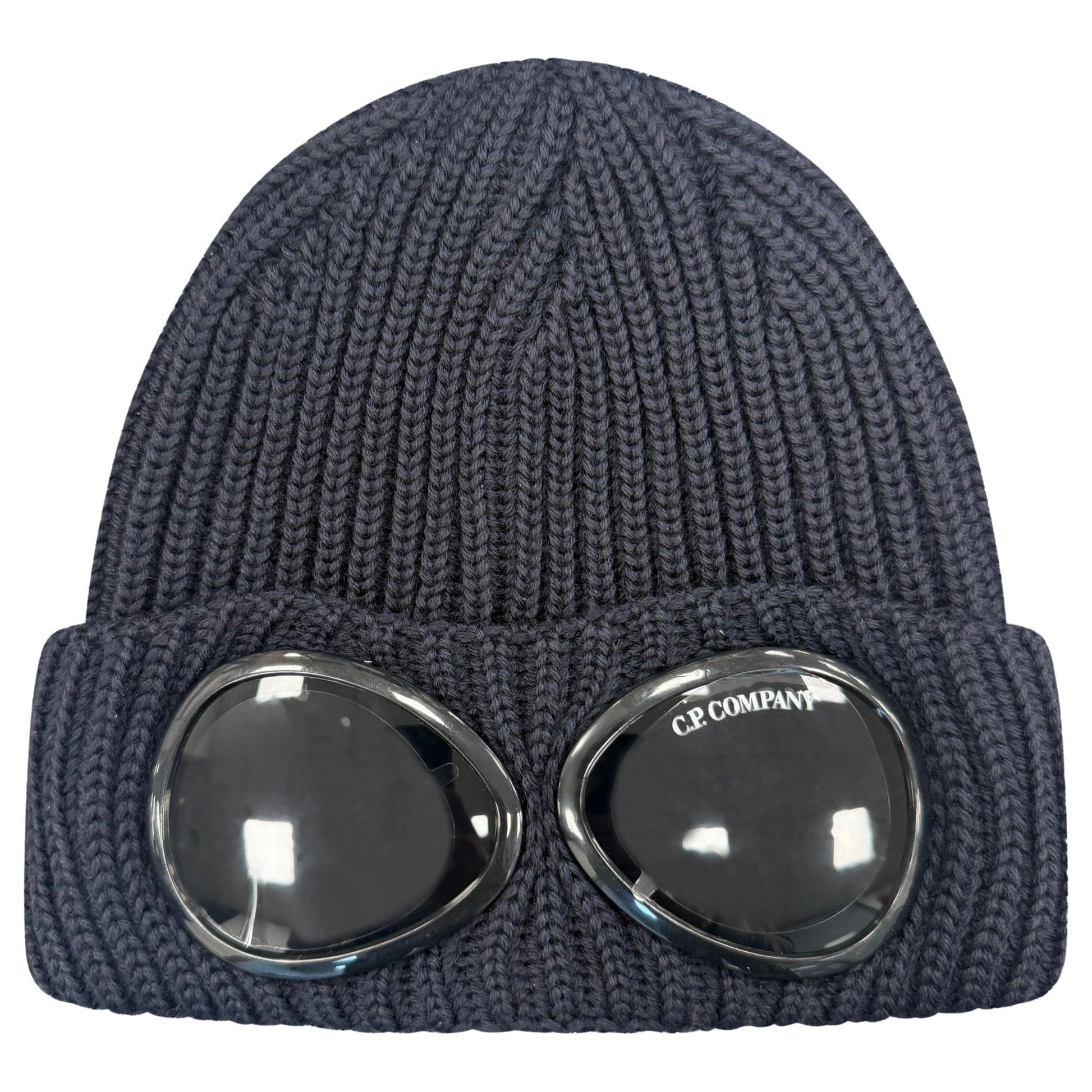 CP Company Wool Goggle Beanie Navy - Kick Game