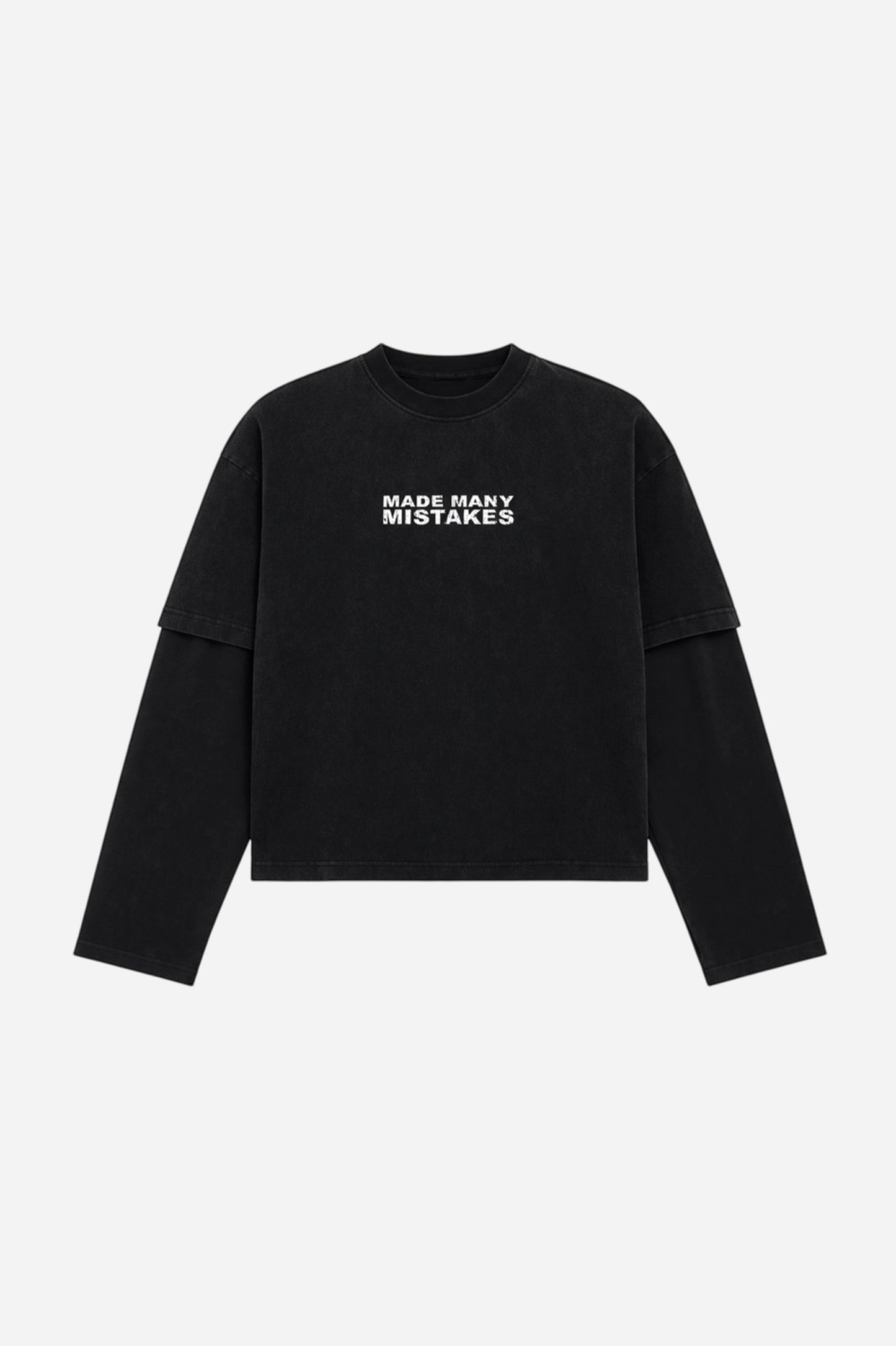 Made Many Mistakes T-Shirt - Black - Kick Game