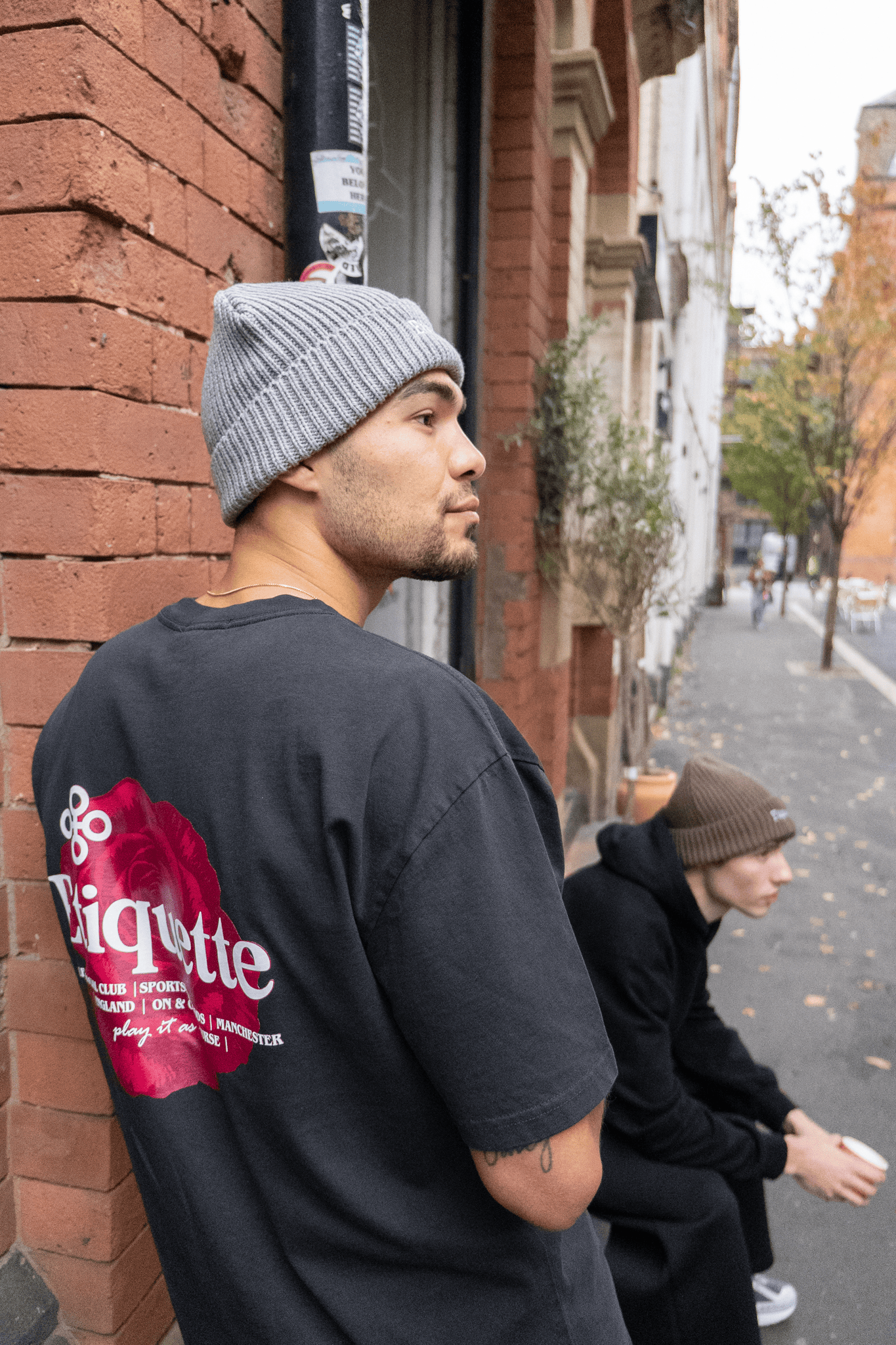 Etiquette Ribbed Beanie 'Grey' - Kick Game