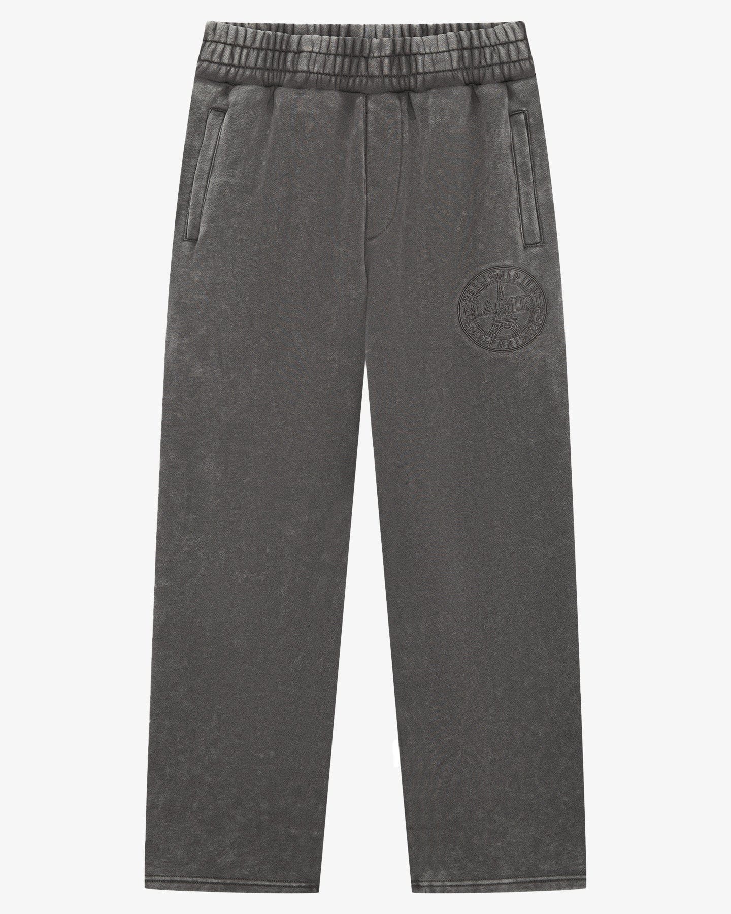 Magiri Embroidered Acid Wash Joggers 'Washed Grey' - Kick Game