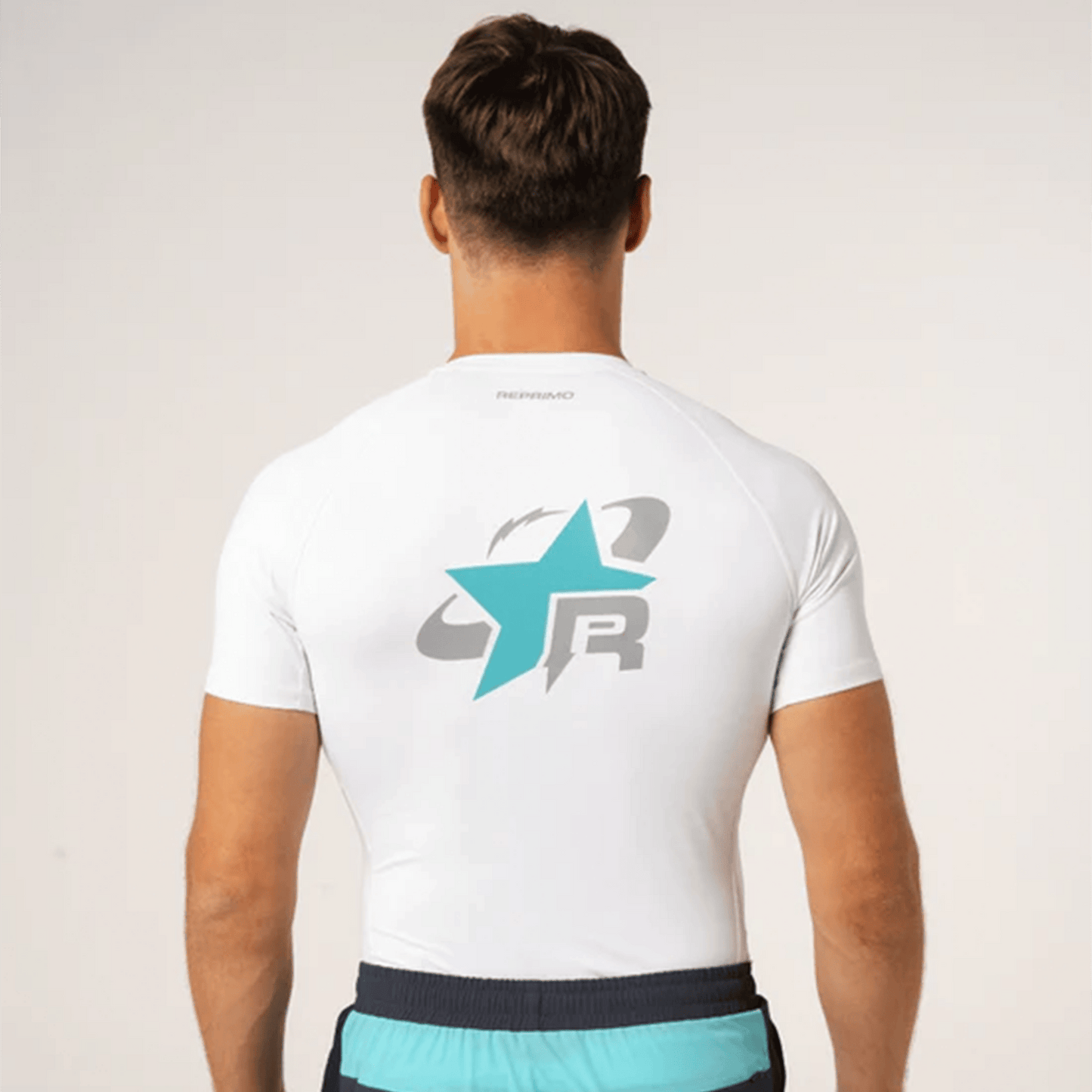 Reprimo RP Base Layer Tee 'White Cyan' - Kick Game