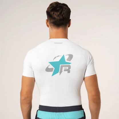 Reprimo RP Base Layer Tee 'White Cyan' - Kick Game