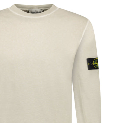 Stone Island Old Effect Crewneck Sweatshirt Beige - Kick Game