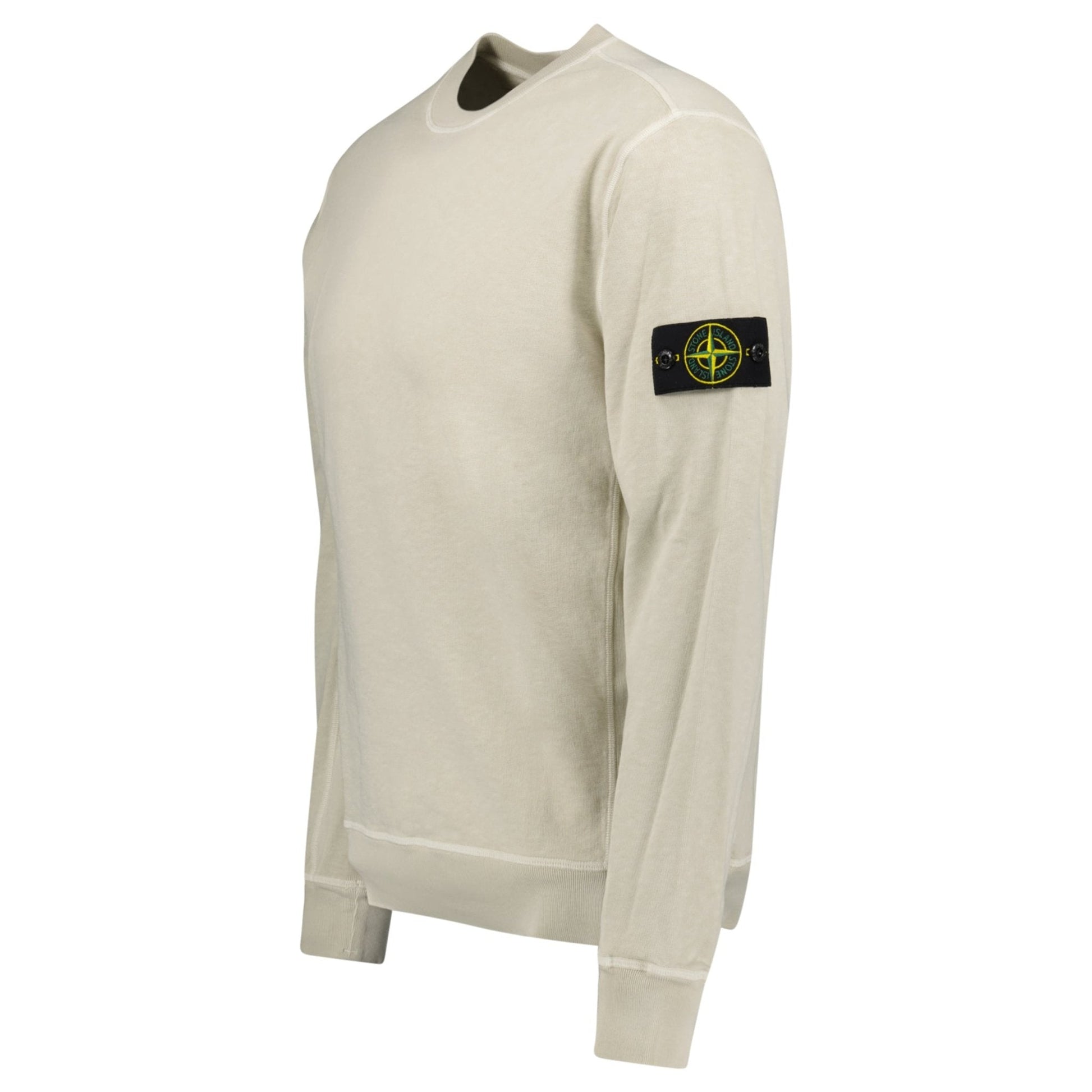 Stone Island Old Effect Crewneck Sweatshirt Beige - Kick Game
