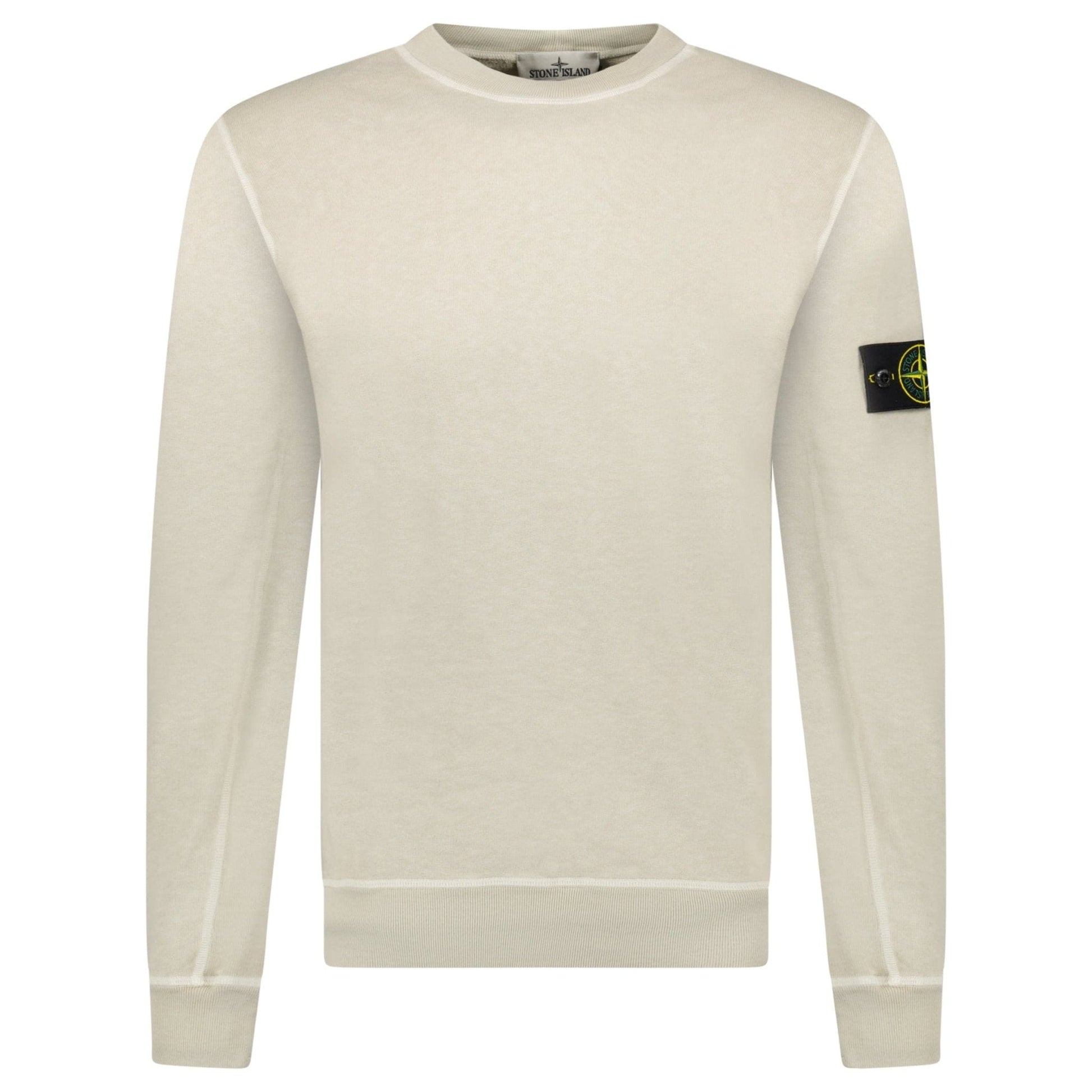 Stone Island Old Effect Crewneck Sweatshirt Beige - Kick Game