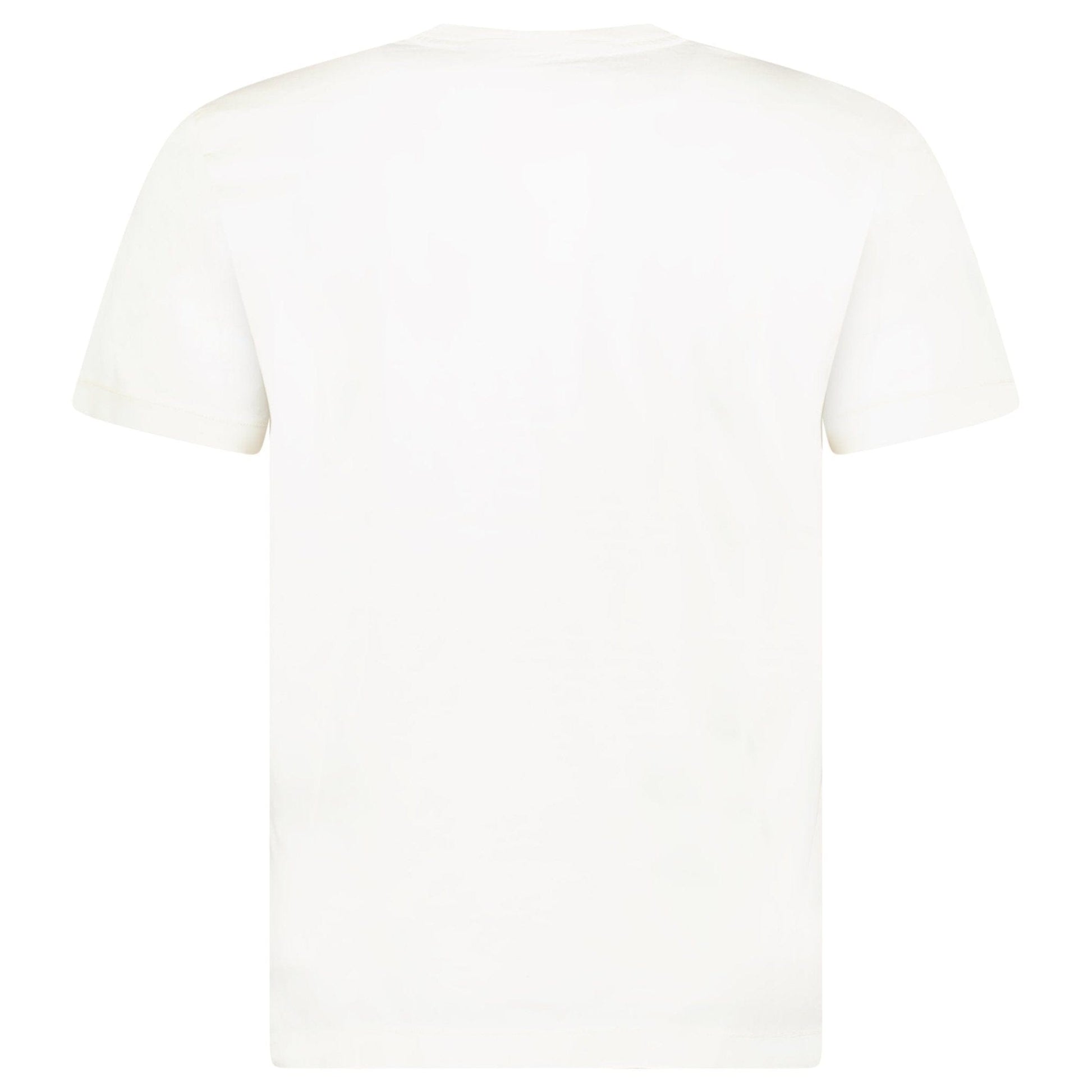 Stone Island Slim-Fit Short-Sleeve T-Shirt With Compass Patch Ivory - Kick Game