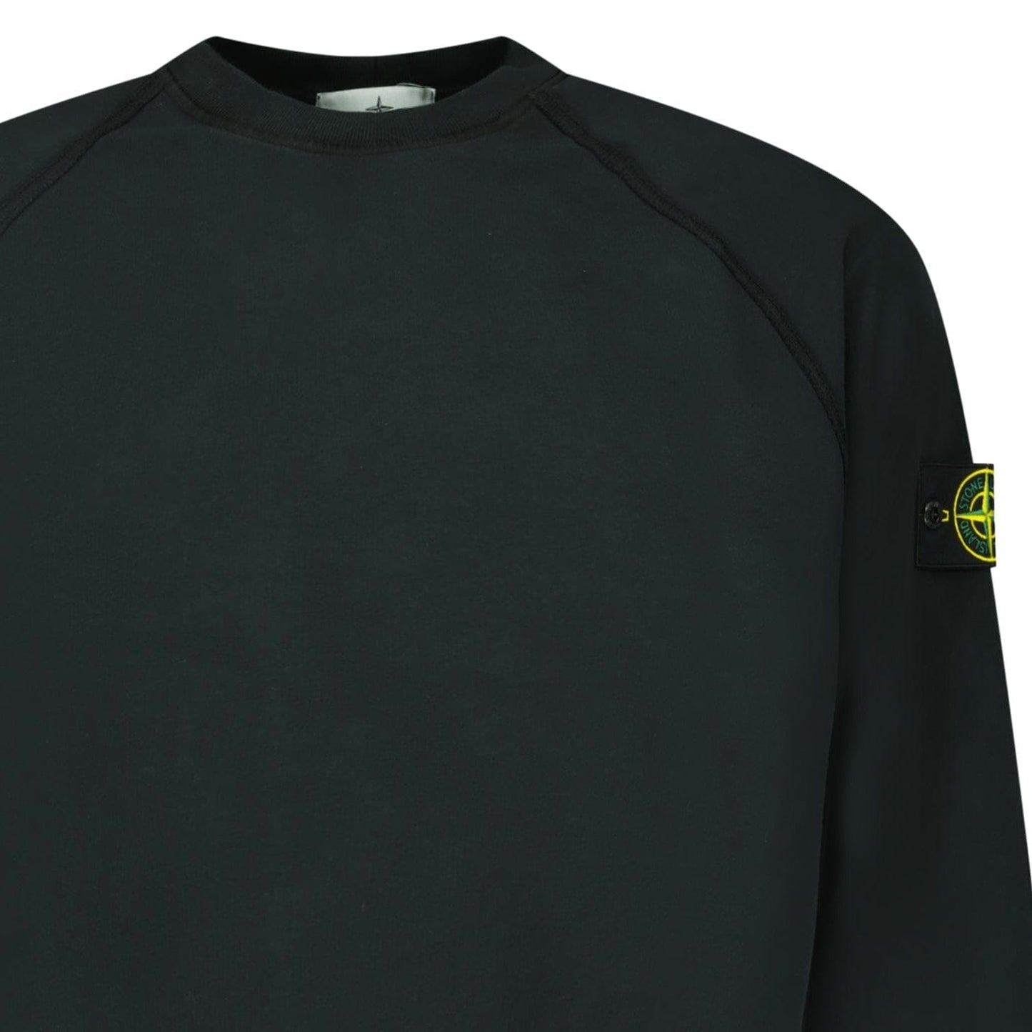 Stone Island Relaxed Fit Crewneck Sweatshirt Black - Kick Game