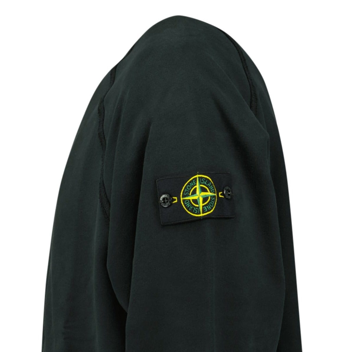Stone Island Relaxed Fit Crewneck Sweatshirt Black - Kick Game