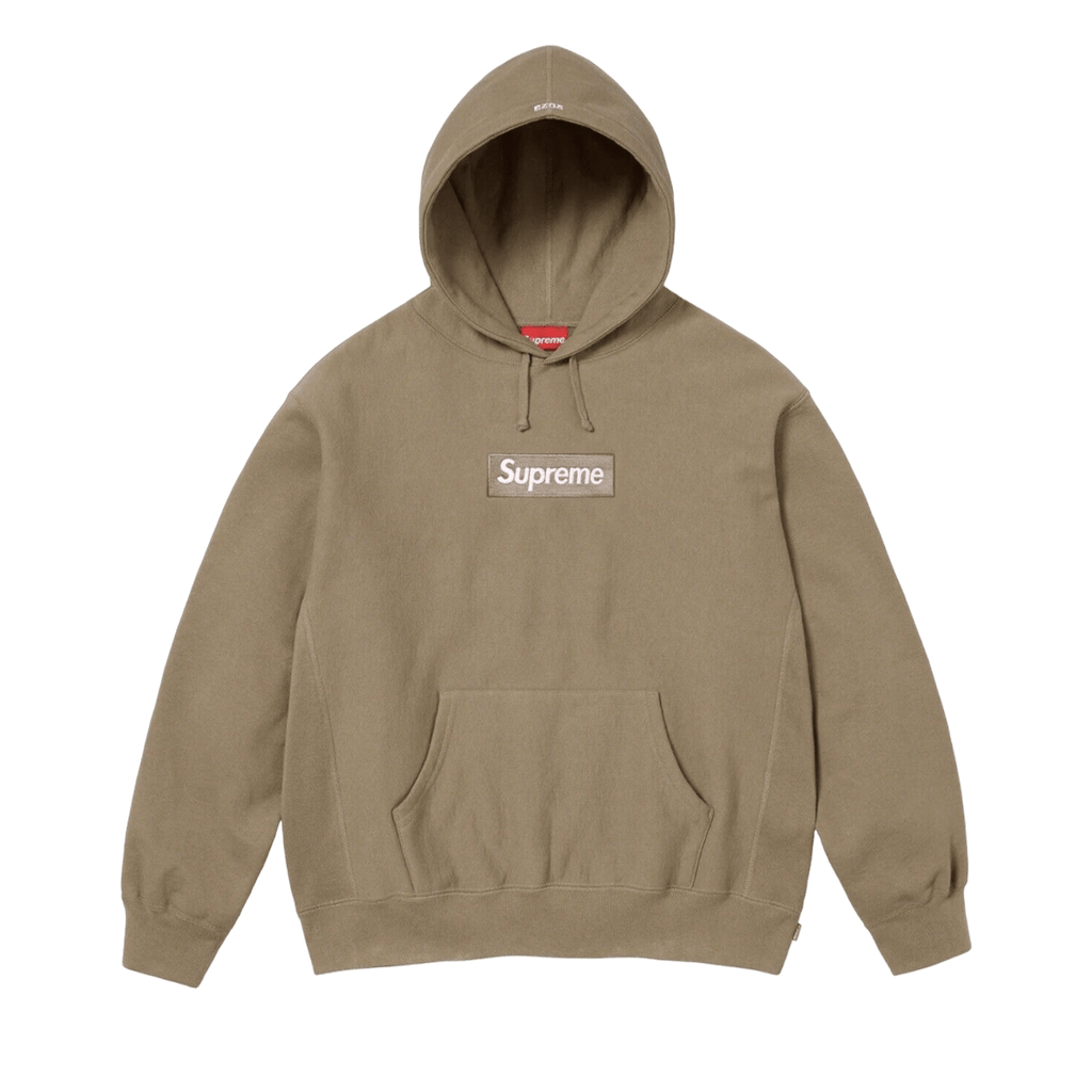 Supreme box logo hoodie olive shop green