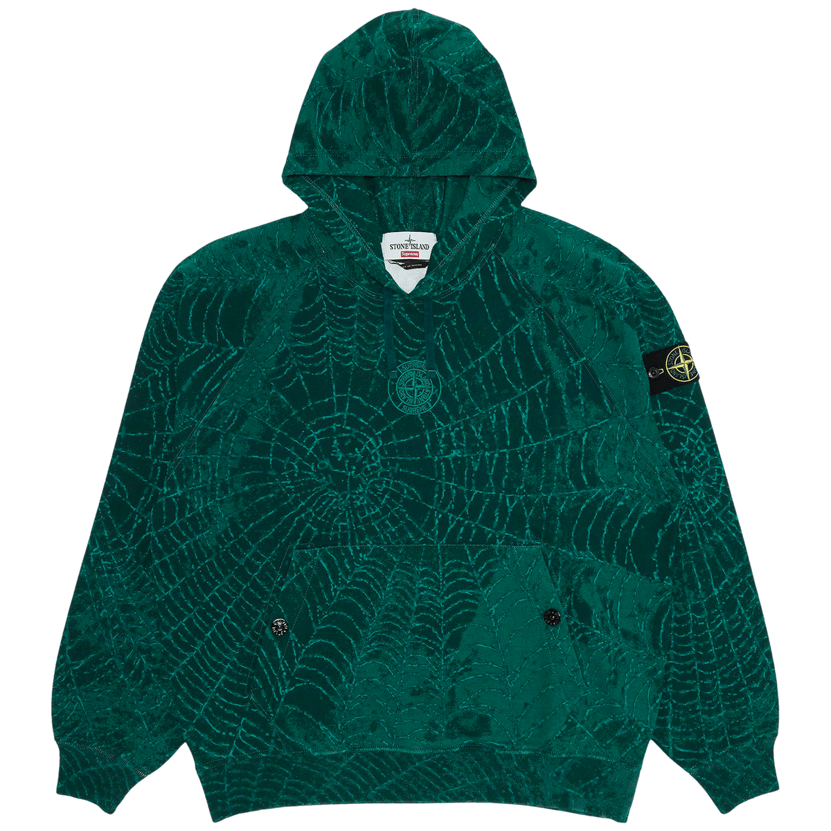Supreme x Stone Island Hooded Sweatshirt  'Dark Green' - CerbeShops