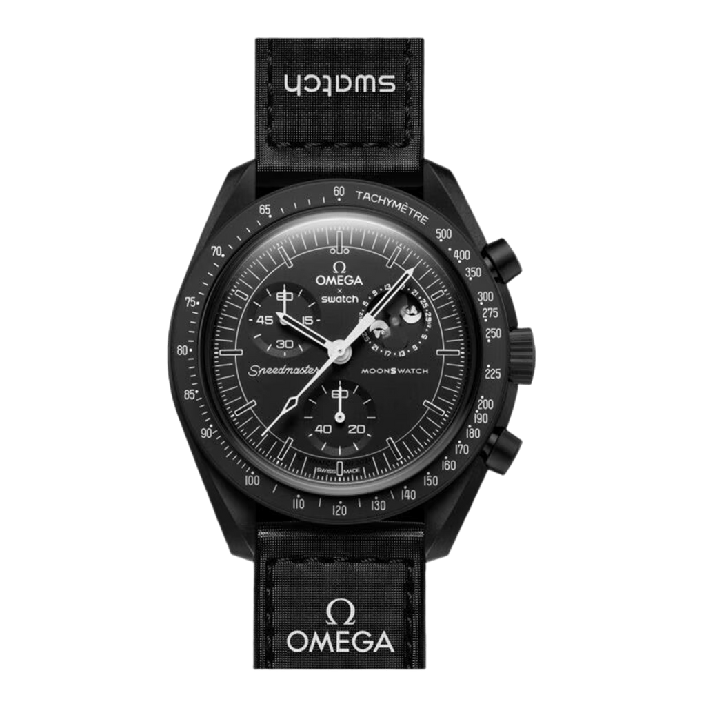 Swatch x Omega Mission To Moonphase MoonSwatch 'Snoopy-Black Swatch x Omega Mission To Moonphase MoonSwatch 'Snoopy-Black