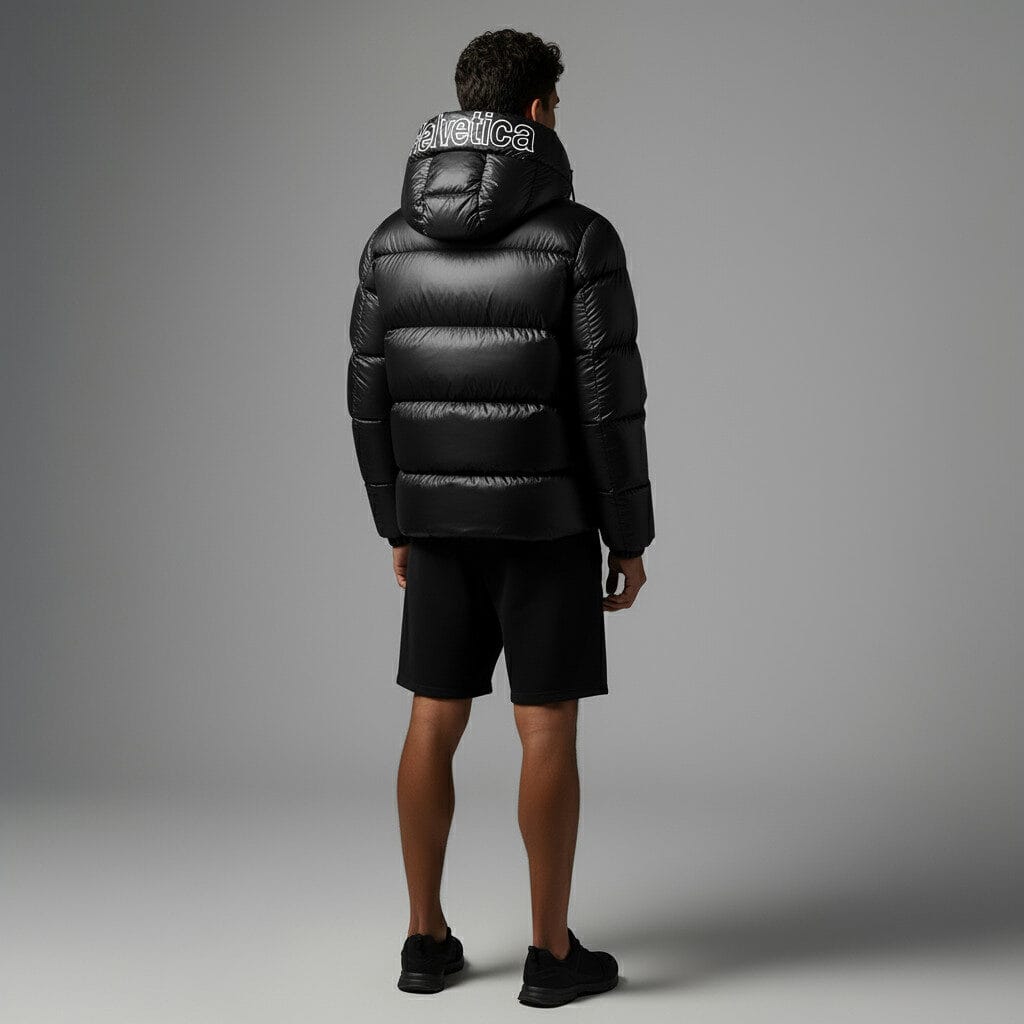 Helvetica Mountain Pioneers Summit Hooded Down Jacket - Kick Game