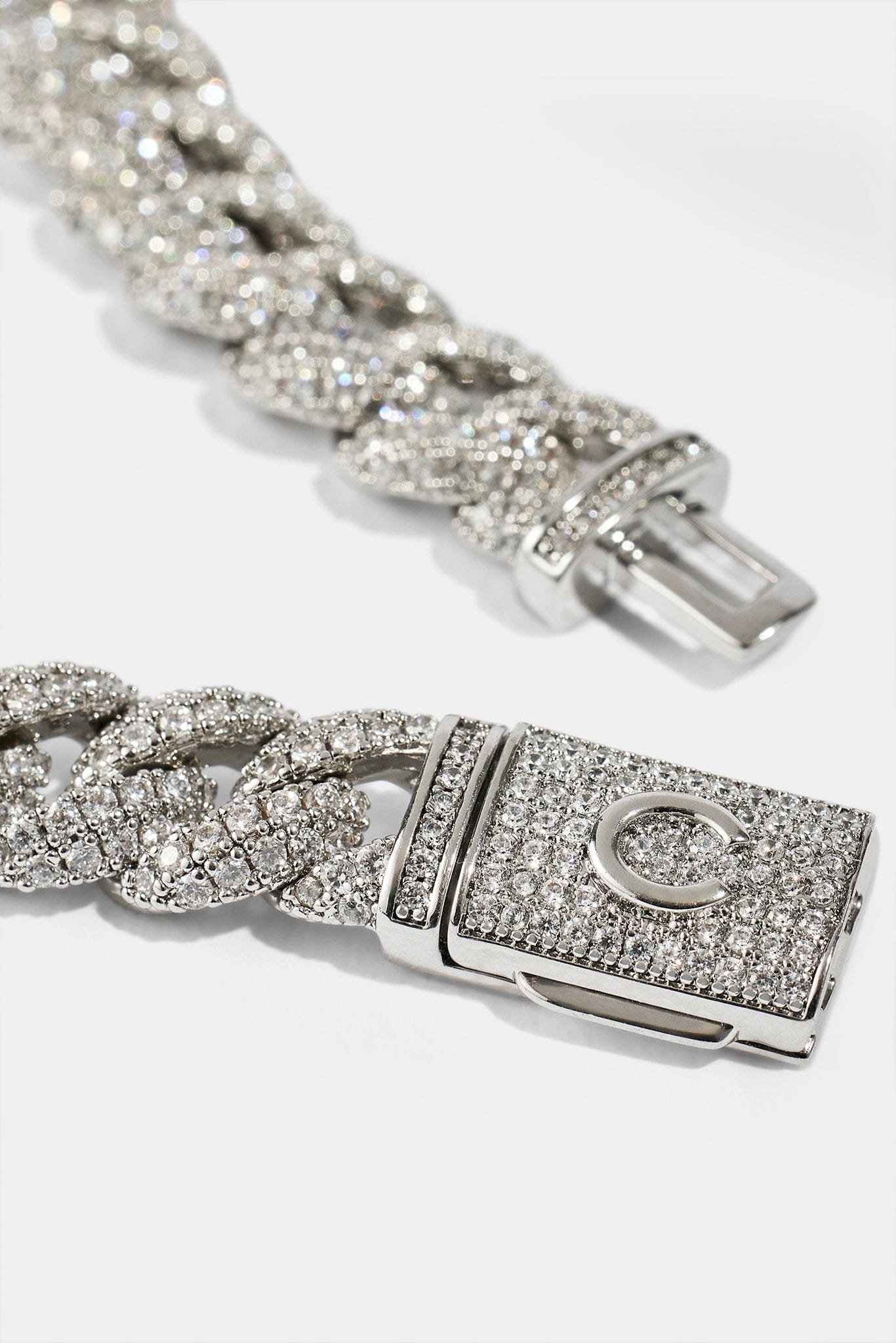 Iced Cuban Chain - 8mm - White - Kick Game