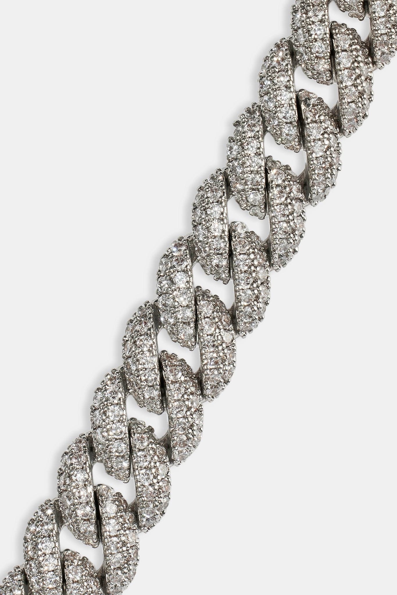 Iced Cuban Chain - 8mm - White - Kick Game